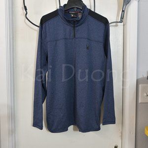 Spyder Men’s 1/4 zip‎ pullover BLUE